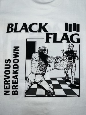 Vintage 90s Black Flag Nervous Breakdown Tee XL | eBay