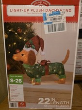 Dachshund Weiner Dog - Indoor/outdoor Pre-lit Holiday Christmas Light-up 22 NIB