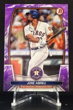 2023 Topps Bowman Purple Pattern Border Jose' Abreu /199 - Houston Astros