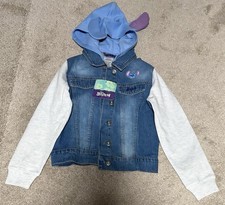 Disney Girl  s Lilo  Stitch Jeans Jacket Hoodie