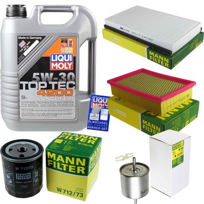 INSPEKTIONSKIT FILTER LIQUI MOLY ÖL 5L 5W-30 für Mazda Tribute EP 2.3 AWD