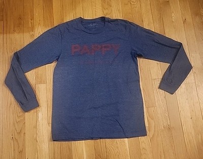 Pappy Old Rip Van Winkle Distillery Shirt Adult Medium Navy Blue Long Sleeve