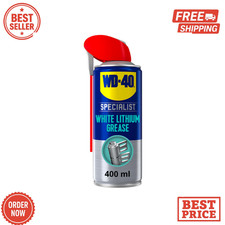 WD-40 Specialist White Lithium Grease Spray 400ml Heavy Duty Lubricant 26.98 per litre
