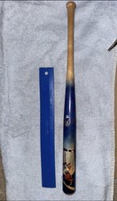 VTG Wooden Atlanta Braves Chipper Jones MLB Baseball Blue Bat Memorabilia Toy