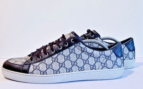 Gucci GG Supreme Low Canvas/Leather Sneaker Men US 12.5 (EU 46) 322735 - 第 2/7 張圖片