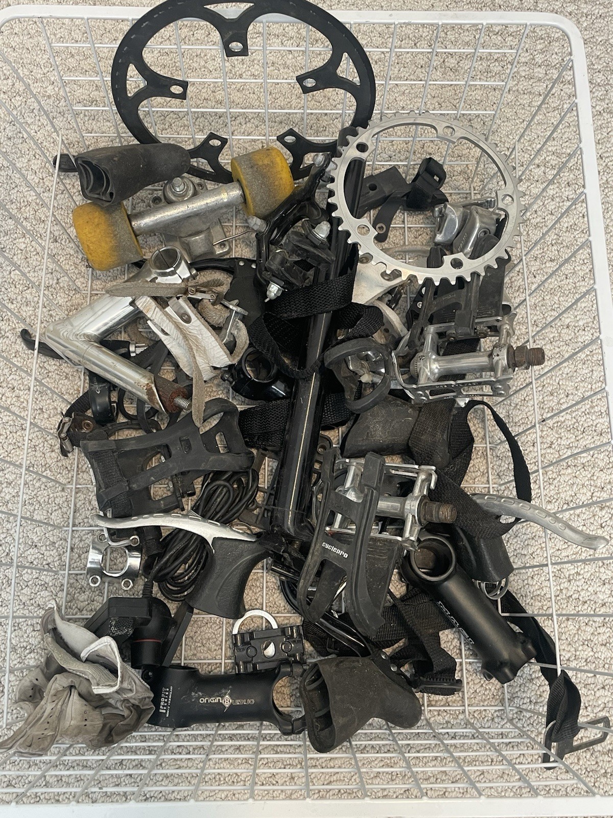 Vintage Estate Bicycle Parts Lots of Random Pieces All Sold as is! (149.99 USD) Vintage Estate Bicycle Parts Lots of Random Pieces All Sold as is! (149.99 USD)