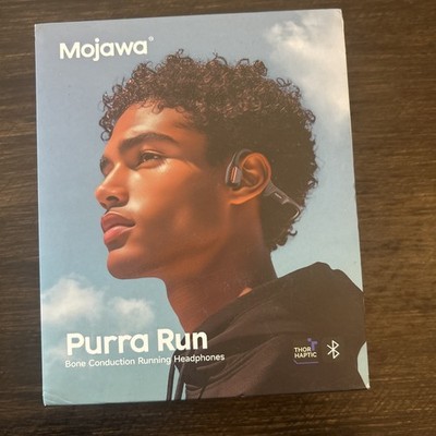 Mojawa Purra Run Earphone Headphones Bone Conduction Workout (Black)