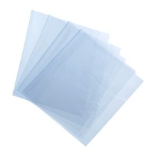 100Pcs 6x4 Inch Shrink Wrap Bags, Blue Clear PVC Heat Shrink Wrap