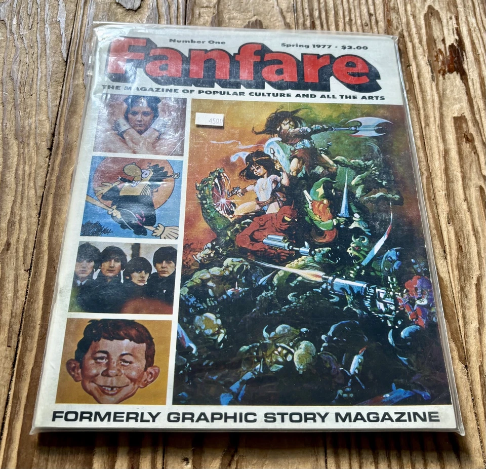 SPRING 1977 #1 FANFARE Magazine, WONDER WOMAN - MAD - BEATLES - ANIME -Near Mint Foto 4 de 4