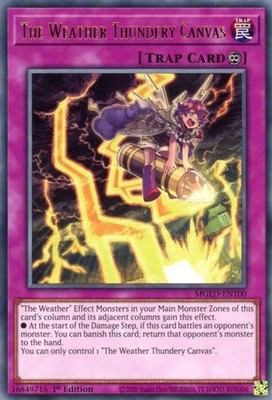 The Weather Thundery Canvas - MGED-EN100 - Rare - 1st Edition - Moderately Playe