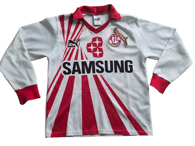 1.FC KÖLN Trikot Puma Strahlentrikot XS Saison 1990-1991 SAMSUNG Vintage