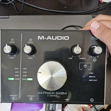 M-Audio M Track 2X2M C-Series USB Audio Interface Unit Only Untested 
