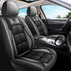 2 Front Seat Covers Luxury PU Leather Car Seat Covers Full Wrapped for SUV Truck