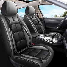 2 Front Seat Covers Luxury Pu Leather Car Seat Covers Full Wrapped For Suv Truck