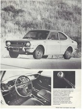1974 TOYOTA COROLLA SR-5 5 PG ROAD TEST Article