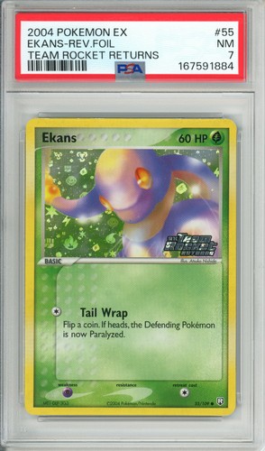 Ekans graded PSA 7 for sale on eBay