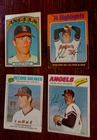 4 Vintage Nolan Ryan Baseball Cards Fair Condition
