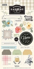 Gingham Gardens Stickers 6"X12"