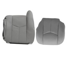 Gray Driver Side Bottom  Top Lean Back Replacement Leather Seat Cover 922 or