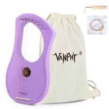 Lyre Harp Lyre Harp 7 Strings Mahogany Body Metal String for Beginner Harps C...