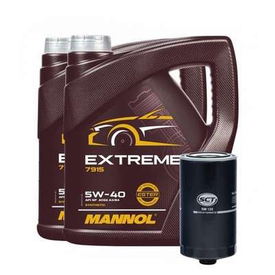 Servicekit SCT SM 122 Ölfilter, MANNOL Extreme 5W-40 Motoröl, 8 Liter