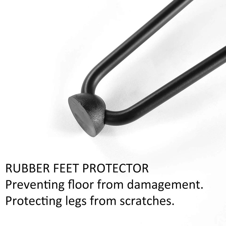 TE DEUM 16 Patas de Mesa de Centro Horquilla Negro Satinado Juego de 4 Metal Resistente Moderno... Foto 3 de 4