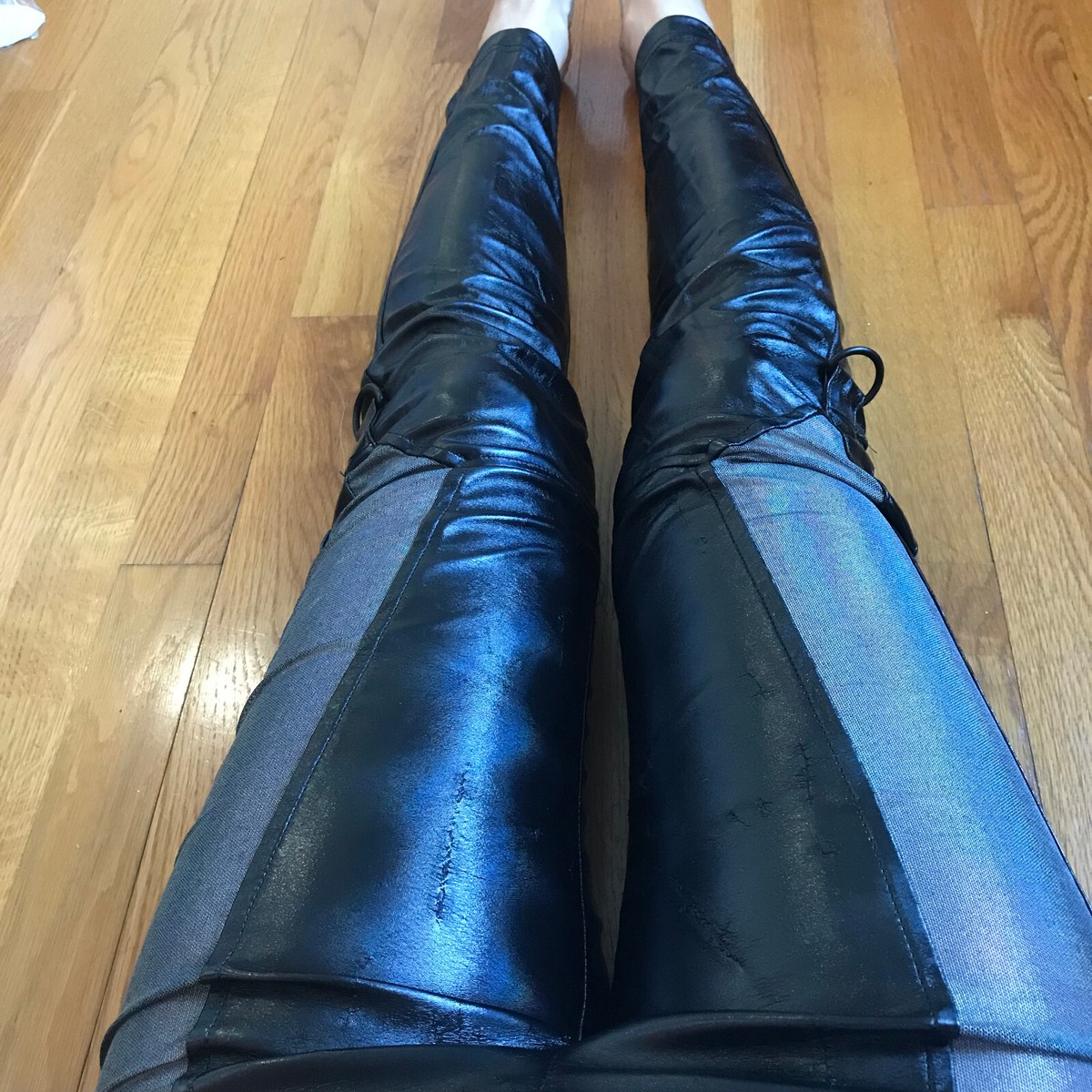 Vintage Lip Service Oil Spill Cyber Goth Punk Industrial Y2K Vinyl