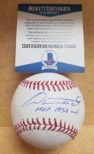 LIVAN HERNANDEZ MVP 1997 WS MARLINS SIGNED AUTOGRAPHED BASEBALL BECKETT F50851