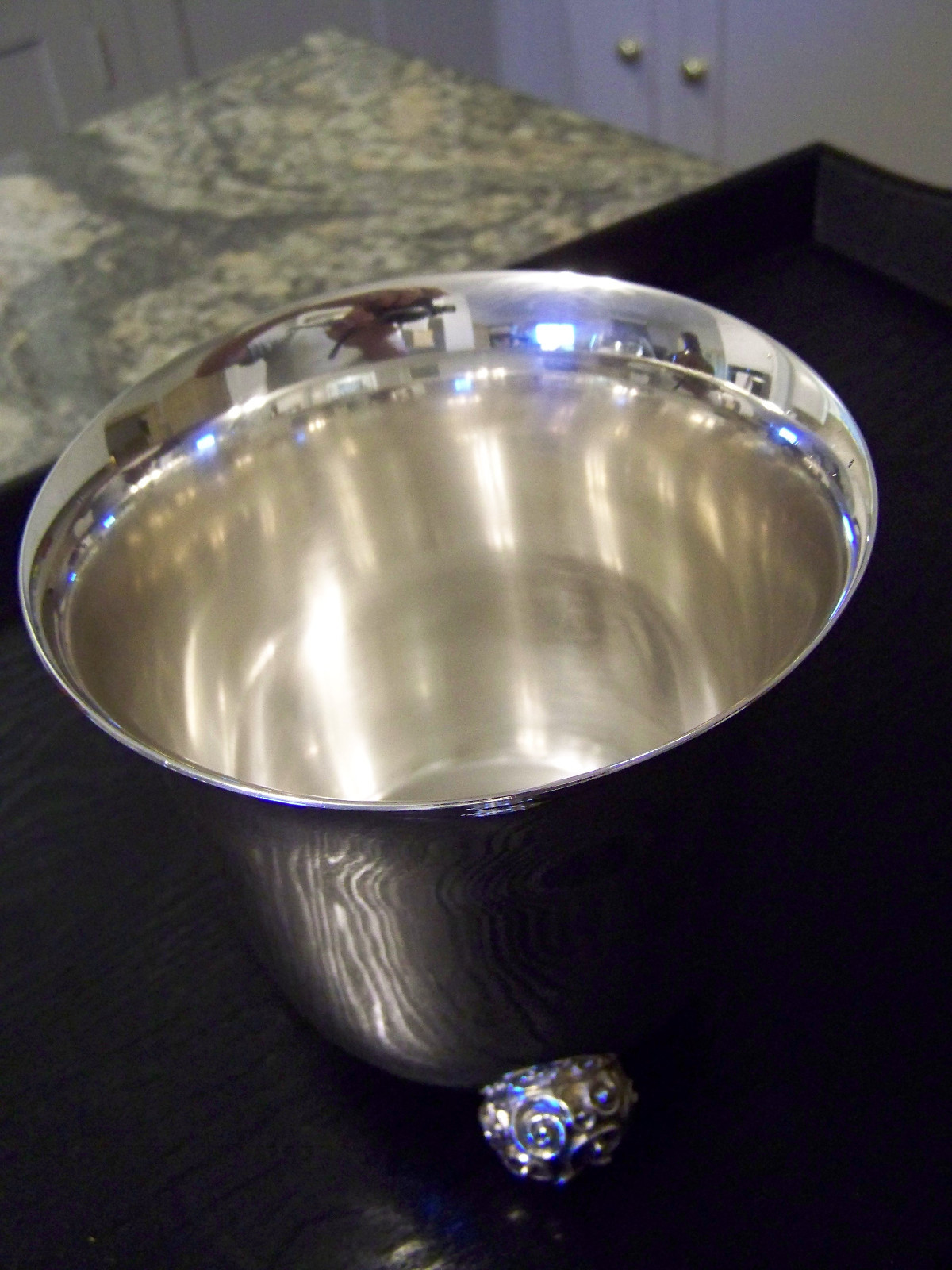 French Silver ART NOUVEAU STYLED TALL VASE or BOTTLE HOLDER- OUR FineThings4sale