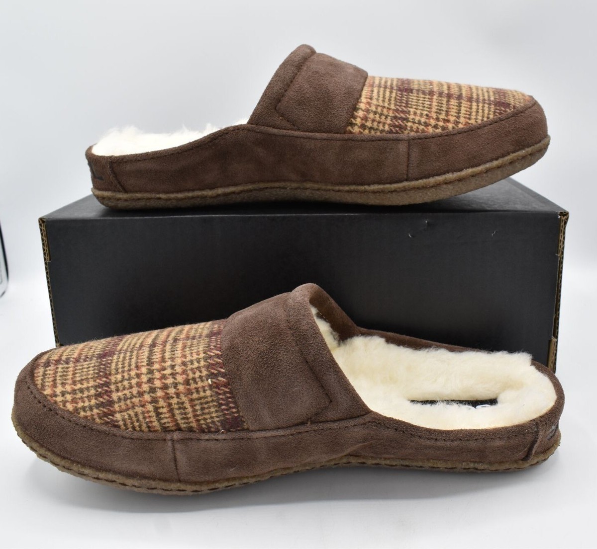 Sorel Mens Size 8 Falcon Ridge II Scuff Tobacco Gum Slip On  display picture 2