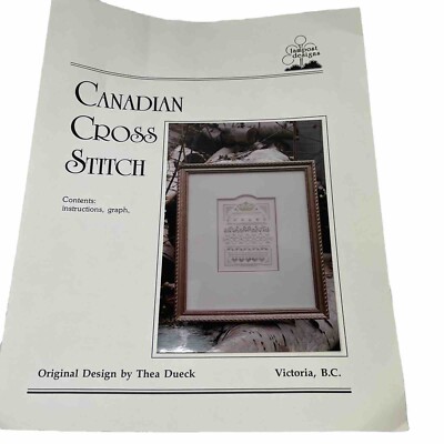 Canadian Cross Stitch Lamppost Designs Easter Treasure Sampler 3 5/8  X 5 1/4 