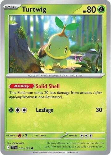 Pokémon Turtwig 010/162 2024 TCG Scarlet & Violet Temporal Forces