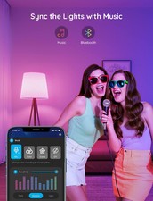 Smart Color Changing LED Light Bulb,16 Million Colors,WiFi and Bluetooth, 4-Pack