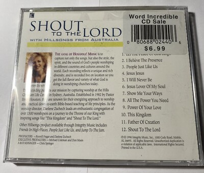 Shout to the Lord by Darlene Zschech (CD, Apr-1996, Hosanna! Music
