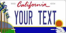 California Palm License Plate Personalized Custom Auto Bike Motorcycle Moped