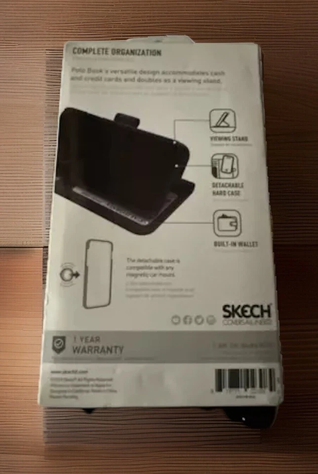 Capa carteira embreagem livro polo esboço e capa destacável para iPhone 11 Pro - Imagem 2 de 4