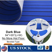 Blue EVA Foam Boat Decking Yacht Anti-slip Mat Marine Flooring Self-Adhesive Pad