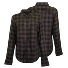 Harley-Davidson Women's Shirt Black Grey Plaid Rose L/S Woven (S18)