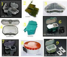 gibernetta porta esche pesca trota torrente surfcasting scatola cintura vermi