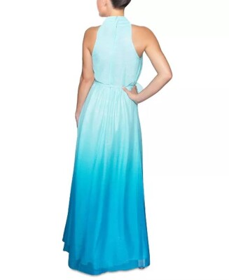Rachel Roy Women's Floral Print Ruffled Dress - Blue A-Line Party Dress With 3/4 Sleeves - View #13