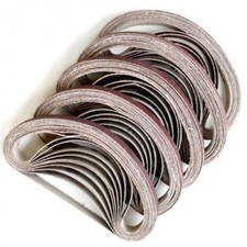100 X Sanding Belts To Fit Air Powered Powerfile P40 P60 P80 P120 - 10 x 330mm