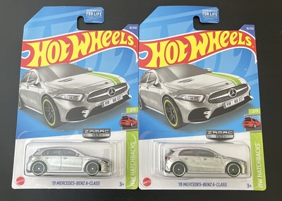 HOT WHEELS 2022 E CASE ZAMAC '19 MERCEDES-BENZ A-CLASS WALMART ZAMAC #1 Lot Of 2
