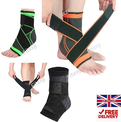 Ankle Support Compression Brace Foot Heel Achilles Tendon Arthritis Pain Strap