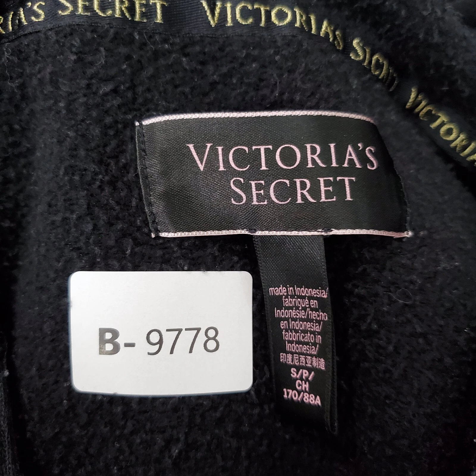 victoria-secret-vs hoodie v neck laced up fleece sweatshirt