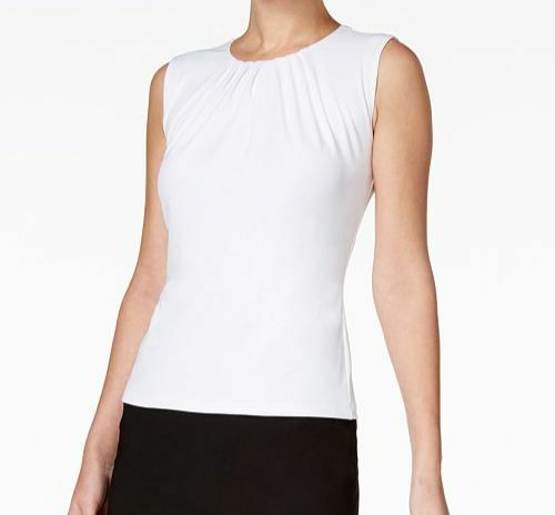 calvin klein pleated top