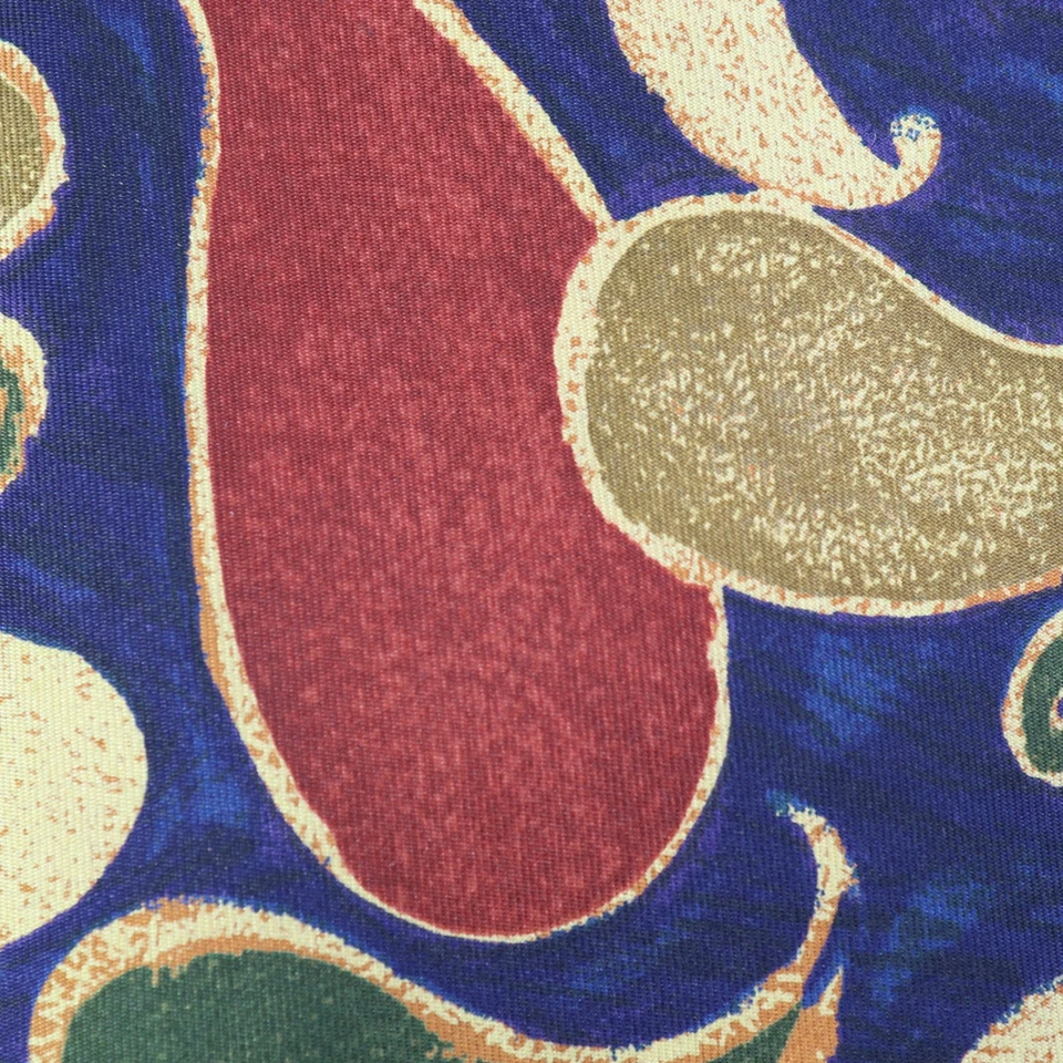 Галстук мужской Joseph Abboud шелковый сине-зеленый бордовый с золотой росписью пейсли широкий - Изображение 2 из 4