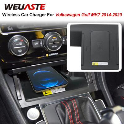 Wireless Charger Phone Center Console Charging For Volkswagen Golf MK7 2014-2020