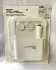 U Brands Magnetic Locker Accessory Kit White Organizer Mirror 6 pc
