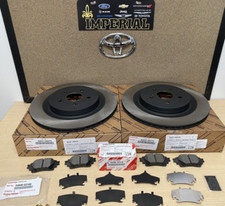 2020-2024 TOYOTA HIGHLANDER GENUINE NEW REAR BRAKE ROTORS, TCMC PADS & SHIMS