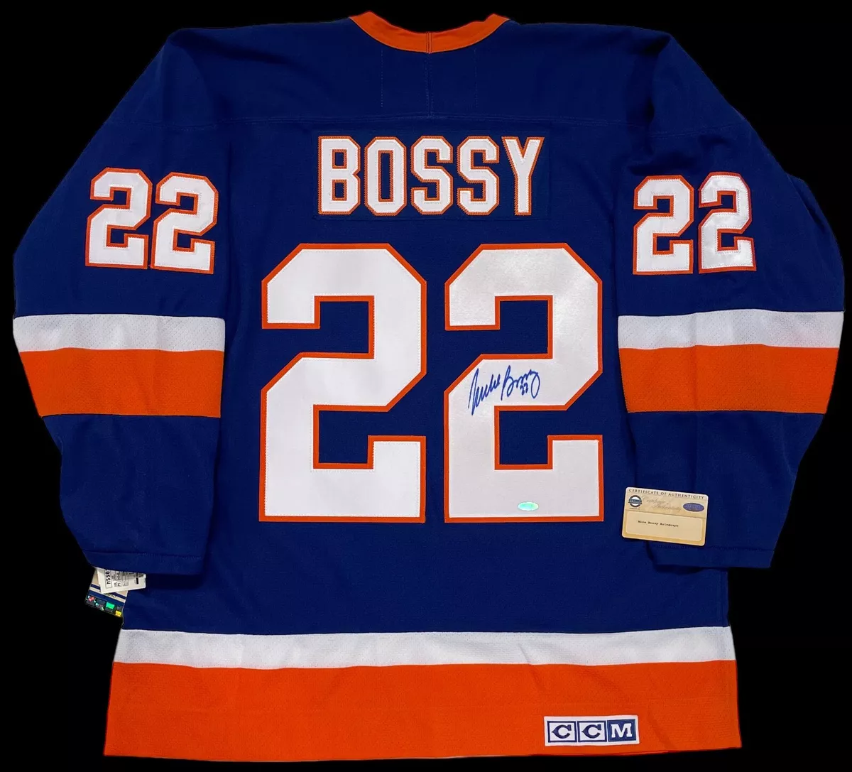 NHL Islanders 22 Mike Bossy Blue CCM Throwback Youth Jersey